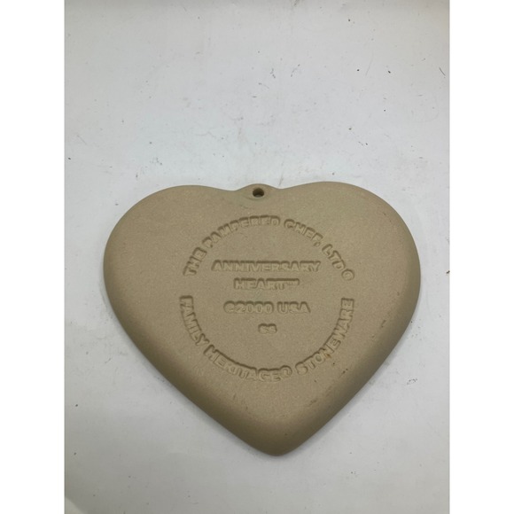 The Pampered Chef Anniversary Heart Heritage Stoneware Trivet 2000 - Picture 2 of 4